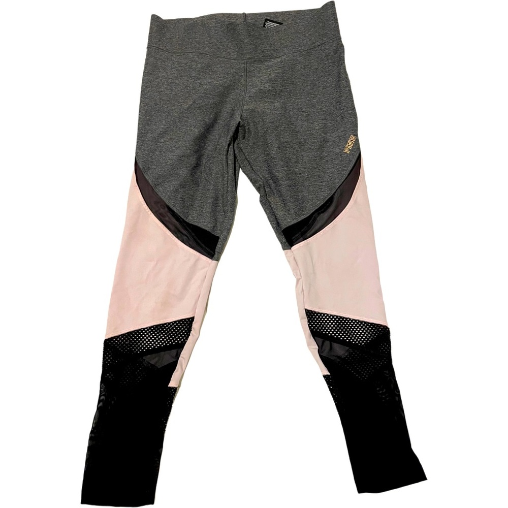 Pink Sport Yoga Pants With Mesh  🧘🏽 SMALL